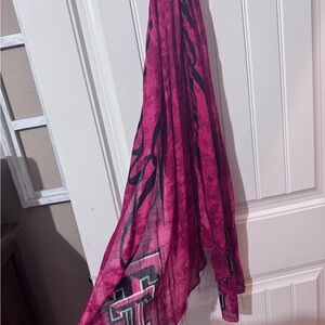 Red Raider Patterned Women's Scarf